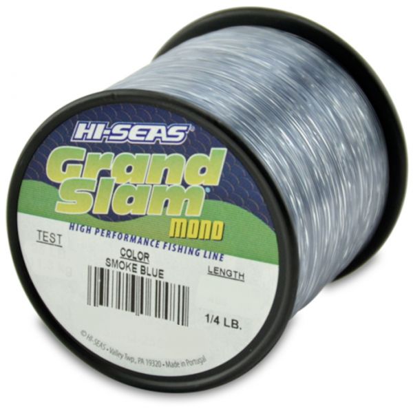 Hi-Seas Grand Slam Mono 1/4 lb. Spool Smoke Blue