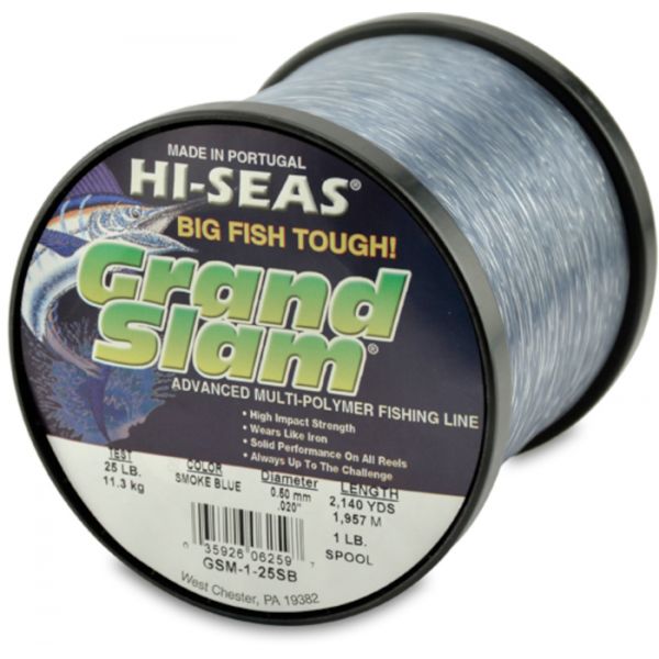 Hi-Seas Grand Slam Mono 1 lb. Spool Smoke Blue GSM-1-25SB