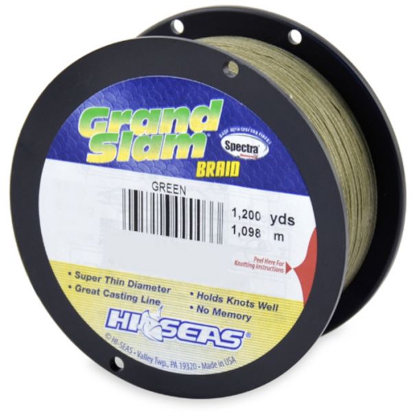 Hi-Seas GSB-F1200-10GR Grand Slam Braid 1200yds