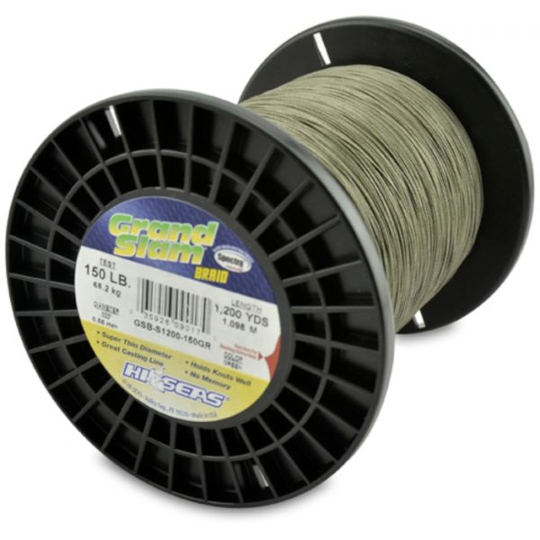 Hi-Seas GSB-F1200-150GR Grand Slam Braid 1200yds