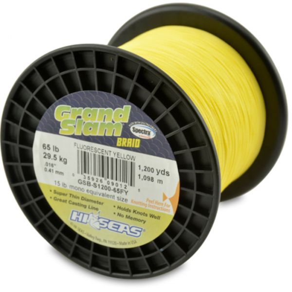 Hi-Seas GSB-F1200-65FY Grand Slam Braid 1200yds