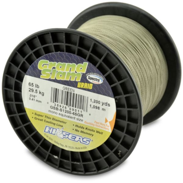 Hi-Seas GSB-F1200-65GR Grand Slam Braid 1200yds