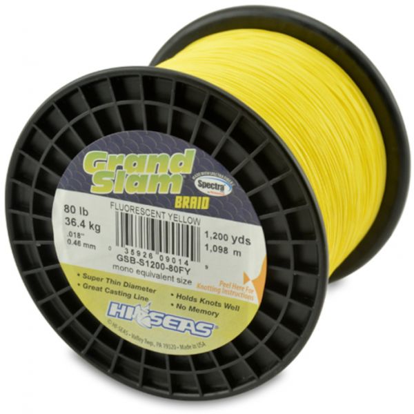 Hi-Seas GSB-F1200-80FY Grand Slam Braid 1200yds