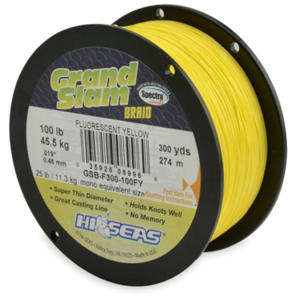 Hi-Seas GSB-F300-100FY Grand Slam Braid 300yds