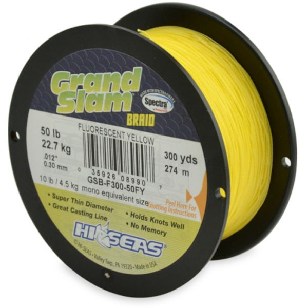 Hi-Seas GSB-F300-50FY Grand Slam Braid 300yds