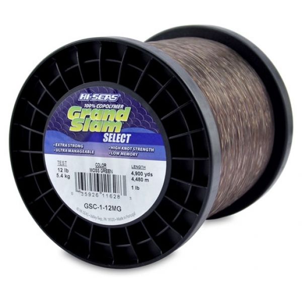 Hi-Seas GSC-1-12MG Grand Slam Select Moss Green 12lb 1lb Spool