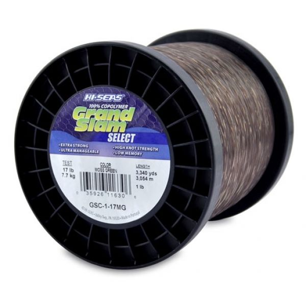 Hi-Seas GSC-1-17MG Grand Slam Select Moss Green 17lb 1lb Spool