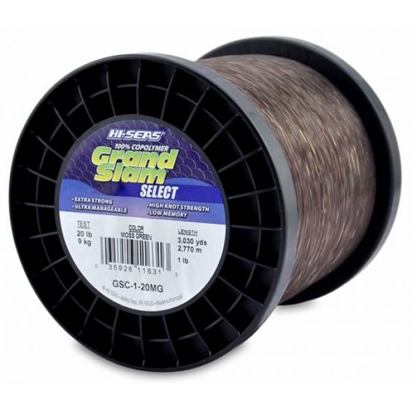 Hi-Seas GSC-1-20MG Grand Slam Select Moss Green 20lb 1lb Spool