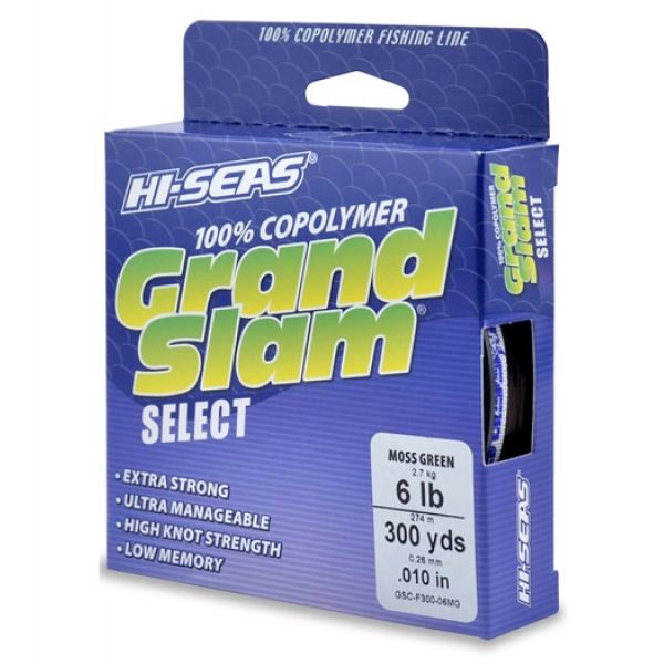 Hi-Seas GSC-F300-06MG Grand Slam Select Moss Green 6lb 300yds