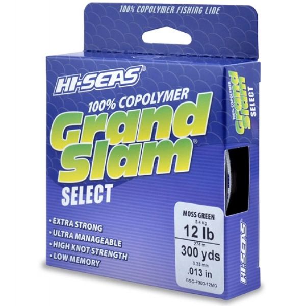 Hi-Seas GSC-F300-12MG Grand Slam Select Moss Green 12lb 300yds