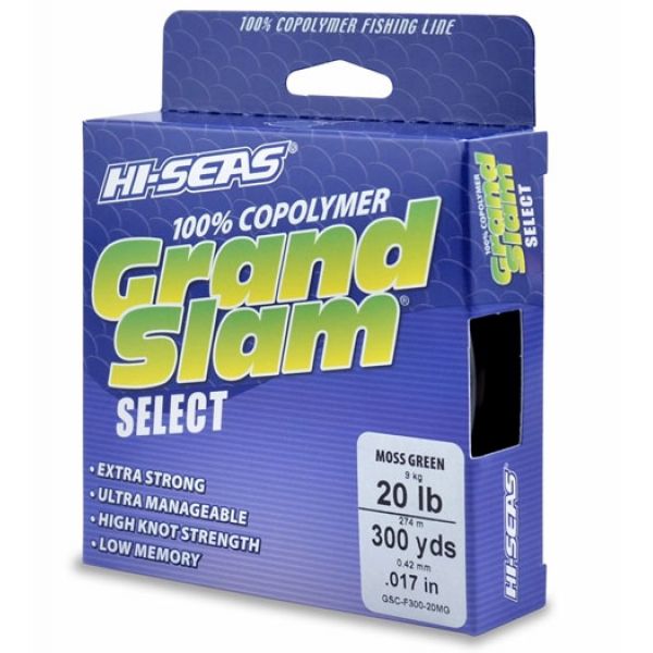 Hi-Seas GSC-F300-20MG Grand Slam Select Moss Green 20lb 300yds