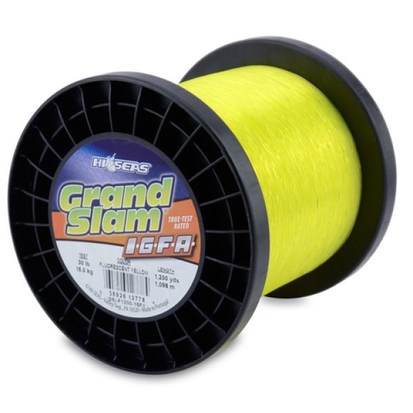 Hi-Seas Grand Slam IGFA Monofilament 1200yd Spool GSI-F1200-15FY