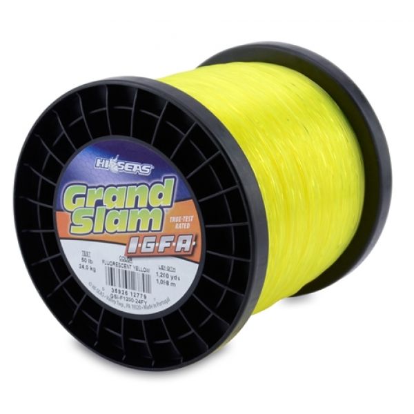 Hi-Seas Grand Slam IGFA Monofilament 1200yd Spool GSI-F1200-24FY