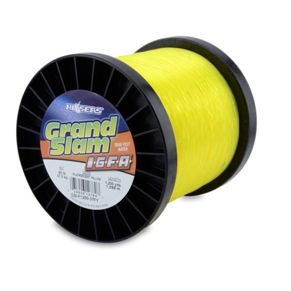 Hi-Seas Grand Slam IGFA Monofilament 1200yd Spool GSI-F1200-37FY