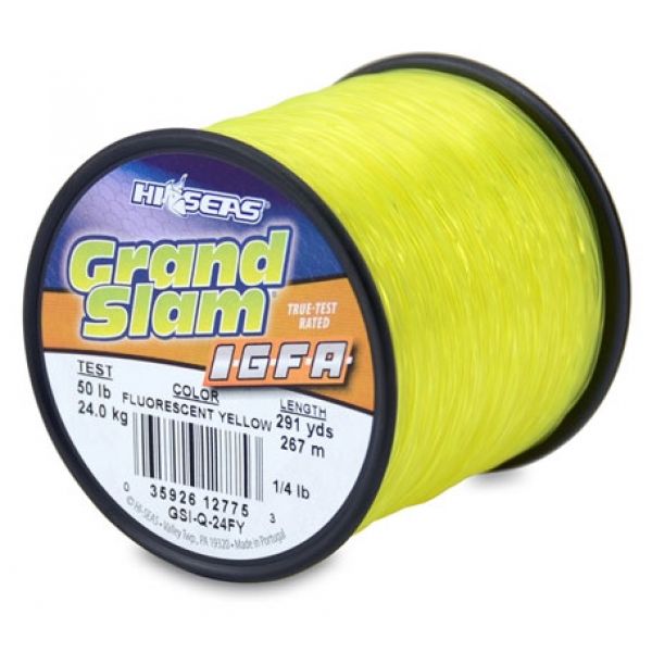 Hi-Seas Grand Slam IGFA Monofilament 1/4 lb. Spool GSI-Q-24FY