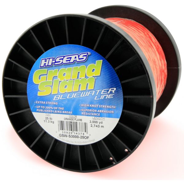 Hi-Seas GSW-S3000-25OF Grand Slam Bluewater 25lb Fishing Line 3000yds