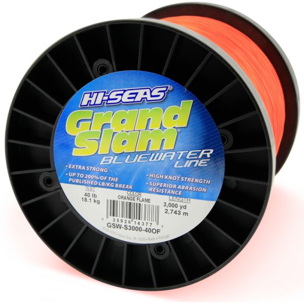 Hi-Seas GSW-S3000-40OF Grand Slam Bluewater 40lb Fishing Line 3000yds