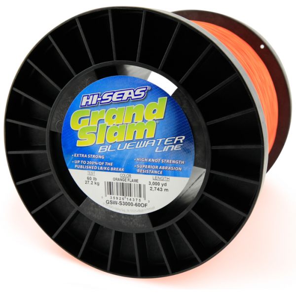 Hi-Seas GSW-S3000-60OF Grand Slam Bluewater 60lb Fishing Line 3000yds