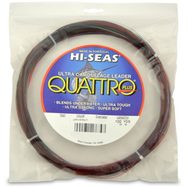 Hi-Seas Quattro Plus Low-Vis Camo Leader 100 yd. Coil