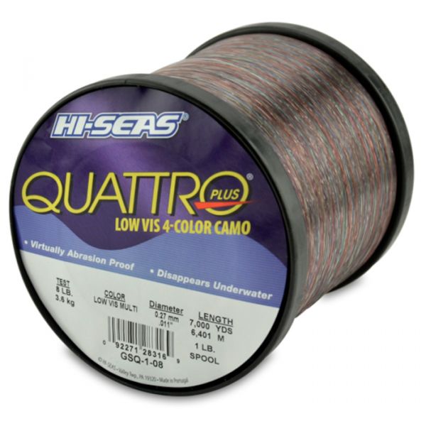 Hi-Seas Quattro Plus Low-Vis Camo Line 1 lb. Spool GSQ-1-08