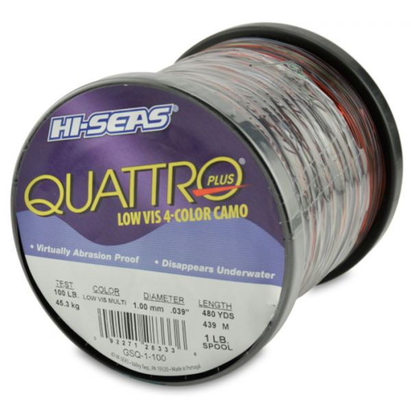 Hi-Seas Quattro Plus Low-Vis Camo Line 1 lb. Spool GSQ-1-100