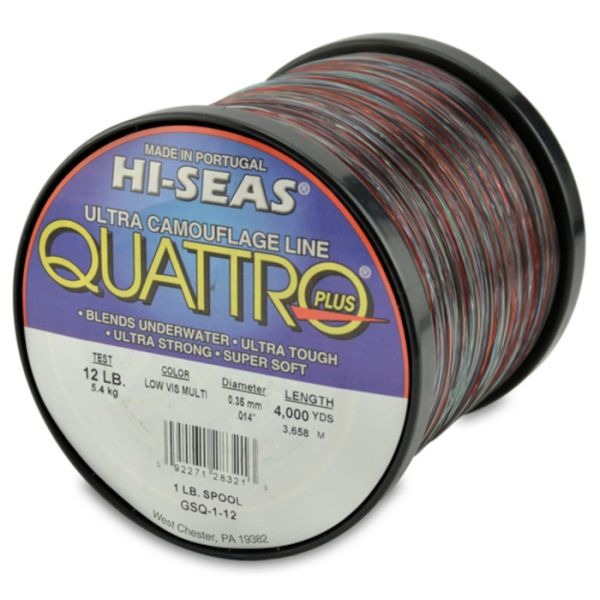 Hi-Seas Quattro Plus Low-Vis Camo Line 1 lb. Spool GSQ-1-12