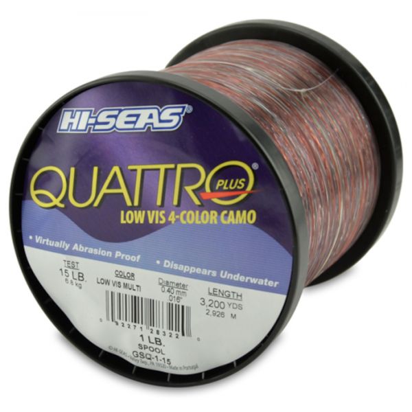 Hi-Seas Quattro Plus Low-Vis Camo Line 1 lb. Spool GSQ-1-15