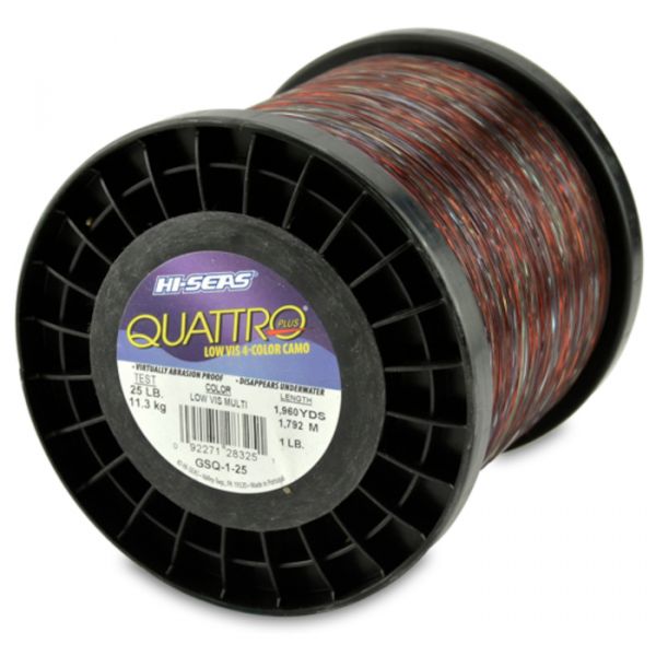 Hi-Seas Quattro Plus Low-Vis Camo Line 1 lb. Spool GSQ-1-25