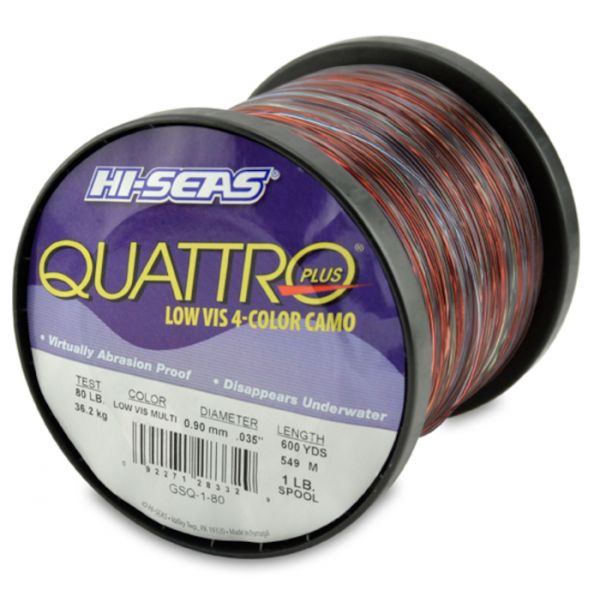 Hi-Seas Quattro Plus Low-Vis Camo Line 1 lb. Spool GSQ-1-80