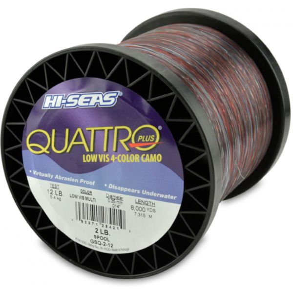 Hi-Seas Quattro Plus Low-Vis Camo Line 2 lb. Spool GSQ-2-12