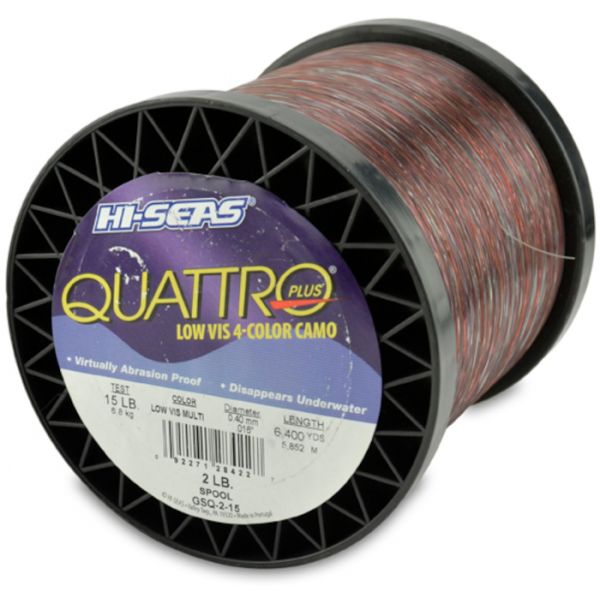 Hi-Seas Quattro Plus Low-Vis Camo Line 2 lb. Spool GSQ-2-15