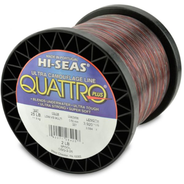 Hi-Seas Quattro Plus Low-Vis Camo Line 2 lb. Spool GSQ-2-25