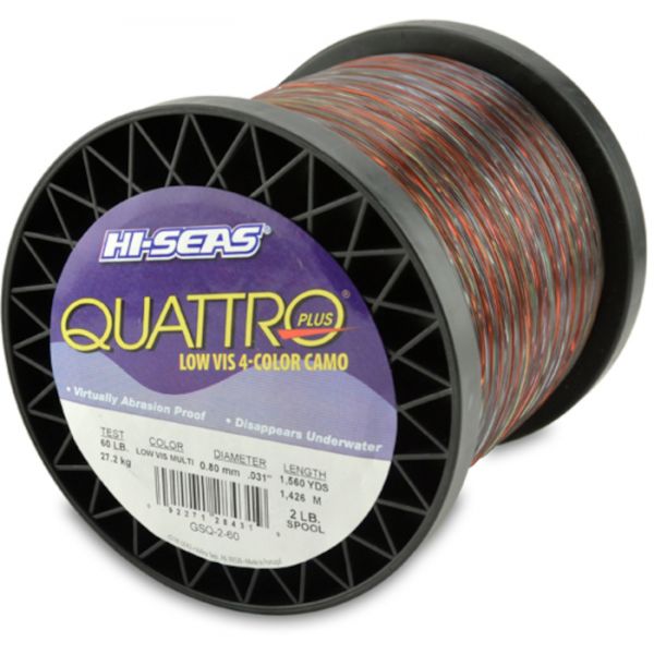 Hi-Seas Quattro Plus Low-Vis Camo Line 2 lb. Spool GSQ-2-60