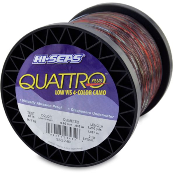 Hi-Seas Quattro Plus Low-Vis Camo Line 2 lb. Spool GSQ-2-80