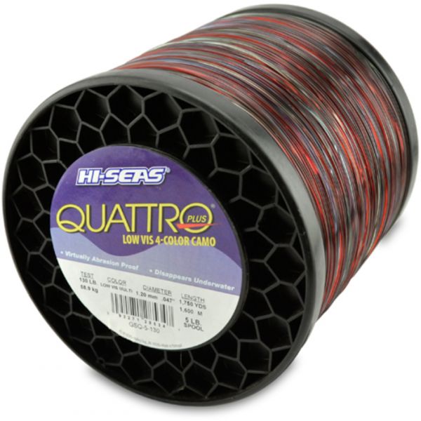 Hi-Seas Quattro Plus Low-Vis Camo Line 5 lb. Spool GSQ-5-130