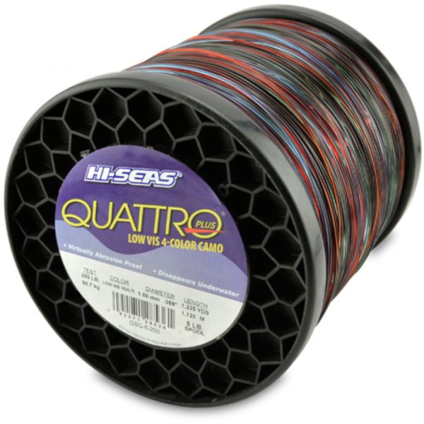 Hi-Seas Quattro Plus Low-Vis Camo Line 5 lb. Spool GSQ-5-200