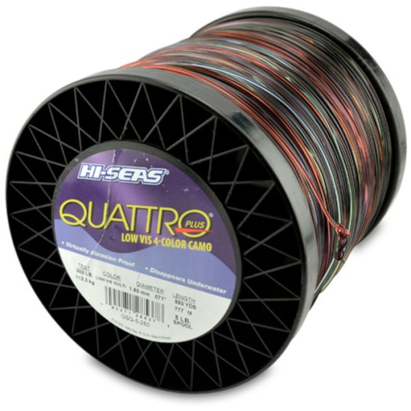 Hi-Seas Quattro Plus Low-Vis Camo Line 5 lb. Spool GSQ-5-250