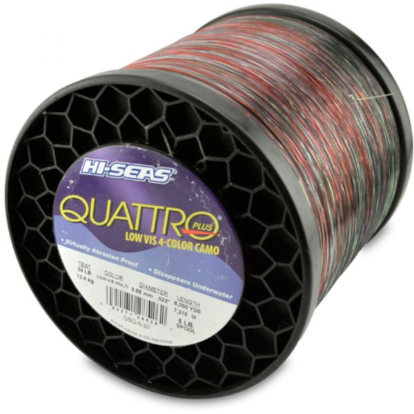 Hi-Seas Quattro Plus Low-Vis Camo Line 5 lb. Spool GSQ-5-30