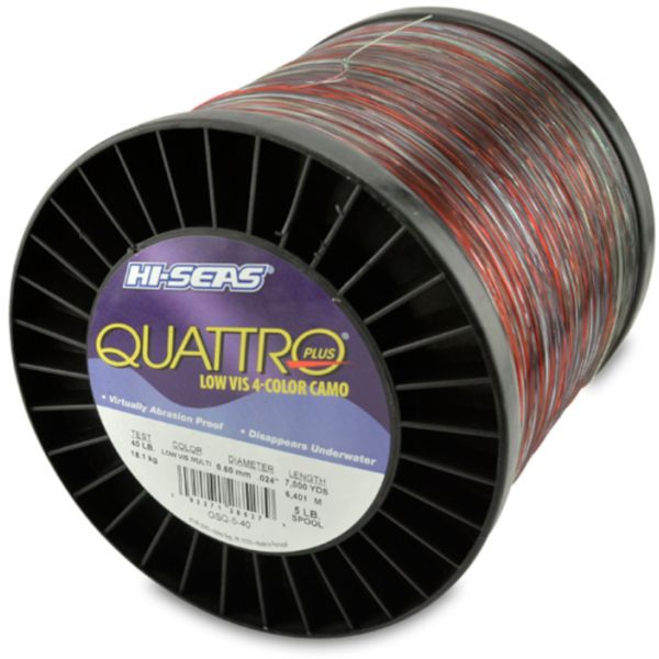 Hi-Seas Quattro Plus Low-Vis Camo Line 5 lb. Spool GSQ-5-40