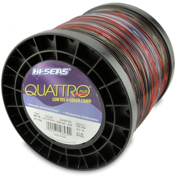 Hi-Seas Quattro Plus Low-Vis Camo Line 5 lb. Spool GSQ-5-400