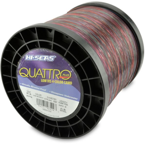 Hi-Seas Quattro Plus Low-Vis Camo Line 5 lb. Spool GSQ-5-50