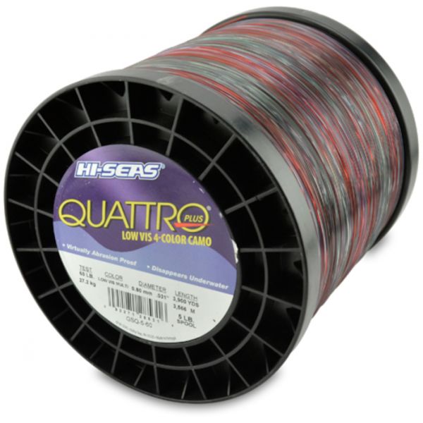 Hi-Seas Quattro Plus Low-Vis Camo Line 5 lb. Spool GSQ-5-60