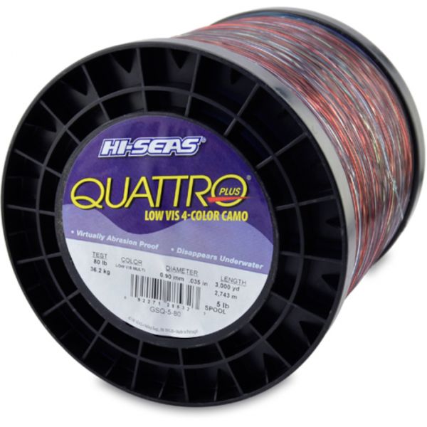 Hi-Seas Quattro Plus Low-Vis Camo Line 5 lb. Spool GSQ-5-80