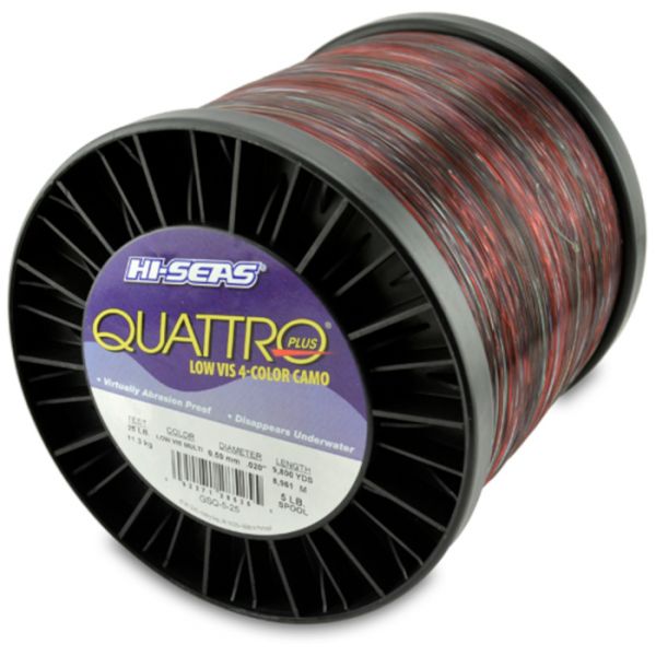 Hi-Seas Quattro Plus Low-Vis Camo Line 5 lb. Spool