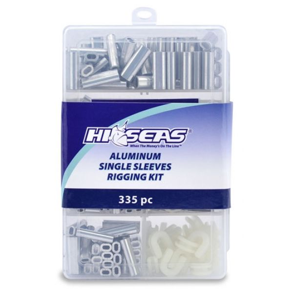 Hi-Seas TKB00001 Aluminum Single Sleeves Rigging Kit, 335 Pieces