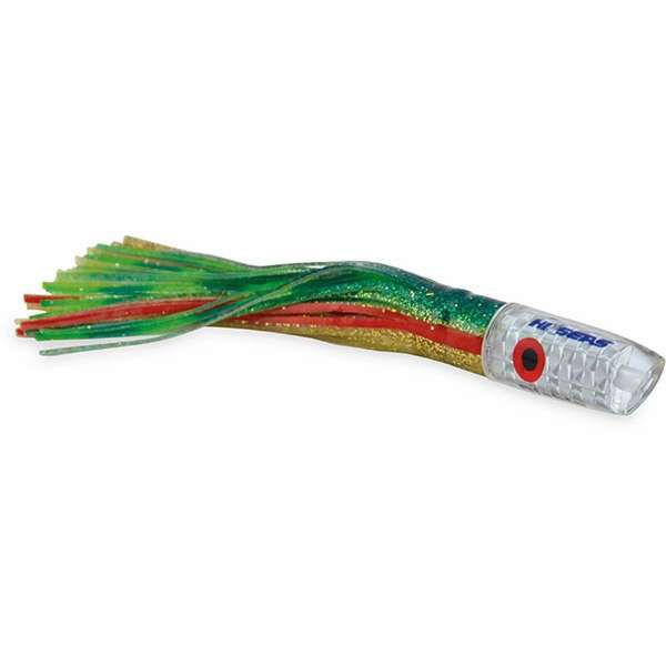 Hi-Seas Diablo 6.7in Soft Head Trolling Green/Red/Gold-Green/Red/Chart