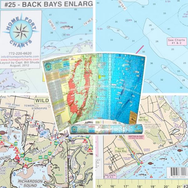 Home Port Chart #25 - Townsends Inlet, Hereford Inlet & Cape May