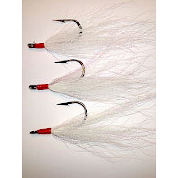 Hooked On Bucktails DHNJ1 4/0 White Teaser