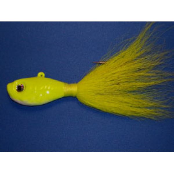 Hooked On Bucktails Jig 1/2oz Green Chartreuse