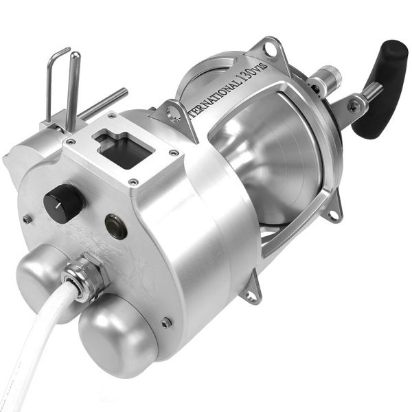 Hooker Electric Penn 130VISS Dual Motor Electric Reel w/ Autostop, LC, and LW (Silver)